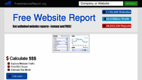 What Freewebsitereport.org website looked like in 2017 (6 years ago)