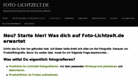 What Foto-lichtzelt.de website looked like in 2017 (6 years ago)