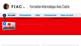 What Formation-informatique-avec-cedric.fr website looked like in 2017 (6 years ago)