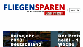 What Fliegenundsparen.de website looked like in 2017 (6 years ago)