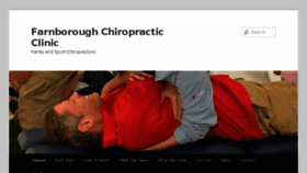 What Farnborough-chiropractic.co.uk website looked like in 2018 (6 years ago)