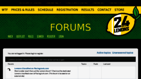 What Forums.24hoursoflemons.com website looked like in 2018 (6 years ago)