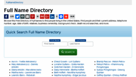 What Fullnamedirectory.com website looked like in 2018 (6 years ago)