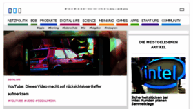 What Futurezone.de website looked like in 2018 (6 years ago)