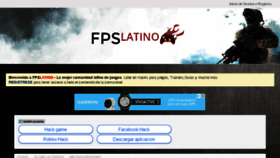 What Fpslatino.net website looked like in 2018 (6 years ago)