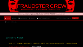 What Fraudstercrew.org website looked like in 2018 (6 years ago)