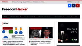 What Freedomhacker.net website looked like in 2018 (6 years ago)