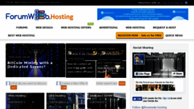 What Forumweb.hosting website looked like in 2018 (6 years ago)