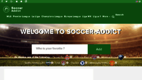 What Football-addict.com website looked like in 2018 (6 years ago)