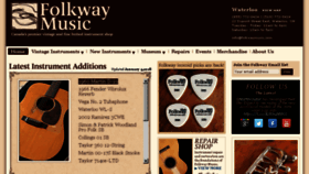What Folkwaymusic.com website looked like in 2018 (6 years ago)