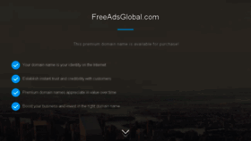 What Freeadsglobal.com website looked like in 2018 (6 years ago)
