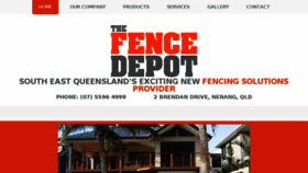 What Fencedepot.com.au website looked like in 2018 (6 years ago)