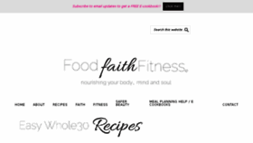 What Foodfaithfitness.com website looked like in 2018 (6 years ago)