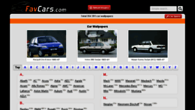 What Favcars.com website looked like in 2018 (6 years ago)