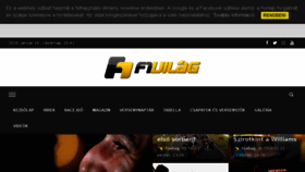 What F1vilag.hu website looked like in 2018 (6 years ago)