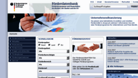 What Foerderdatenbank.de website looked like in 2018 (6 years ago)