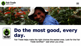 What Fairtradecertified.org website looked like in 2018 (6 years ago)