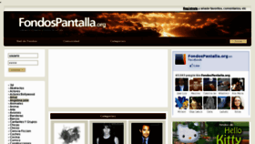 What Fondospantalla.org website looked like in 2011 (12 years ago)