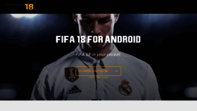 What Fifa18android.com website looked like in 2018 (6 years ago)