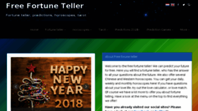 What Free-fortuneteller.com website looked like in 2018 (6 years ago)