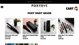 What Foxybae.com website looked like in 2018 (6 years ago)