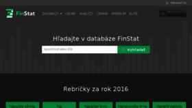 What Finstat.sk website looked like in 2018 (6 years ago)