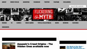 What Flickeringmyth.com website looked like in 2018 (6 years ago)