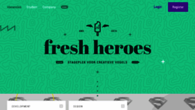 What Freshheroes.com website looked like in 2018 (6 years ago)