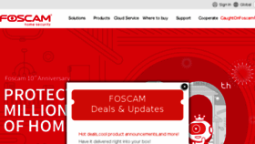 What Foscam.com website looked like in 2018 (6 years ago)