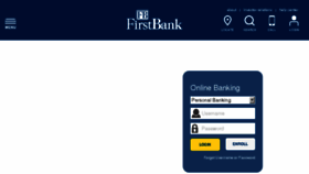 What Firstbankonline.com website looked like in 2018 (6 years ago)