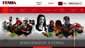 What Femsa.com website looked like in 2018 (6 years ago)