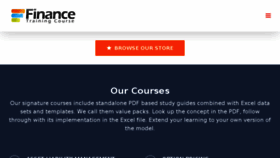 What Financetrainingcourse.com website looked like in 2018 (6 years ago)