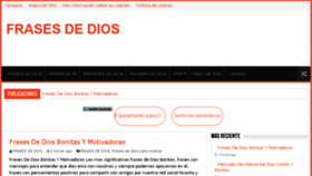 What Frasesdedios.com website looked like in 2018 (6 years ago)