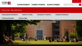 What Futurestudents.yorku.ca website looked like in 2018 (6 years ago)