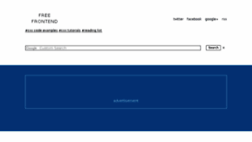 What Freefrontend.com website looked like in 2018 (8 years ago)