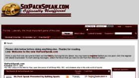 What Forums.sixpackspeak.com website looked like in 2018 (6 years ago)