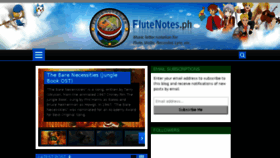 What Flutenotes.ph website looked like in 2018 (6 years ago)