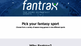 What Fantrax.com website looked like in 2018 (6 years ago)