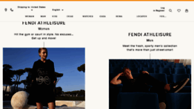 What Fendi.com website looked like in 2018 (6 years ago)