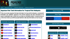 What Fishlore.com website looked like in 2018 (6 years ago)