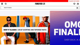 What Forever21.com website looked like in 2018 (6 years ago)