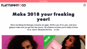 What Flattummyco.com website looked like in 2018 (6 years ago)