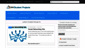 What Freestudentprojects.com website looked like in 2018 (6 years ago)