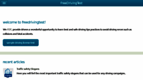 What Freedrivingtest.in website looked like in 2018 (6 years ago)