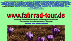 What Fahrrad-tour.de website looked like in 2018 (6 years ago)