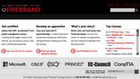 What Firebrandtraining.co.uk website looked like in 2018 (6 years ago)