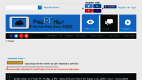What Freepchelp.uk website looked like in 2018 (6 years ago)