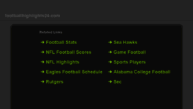 What Footballhighlights24.com website looked like in 2018 (6 years ago)