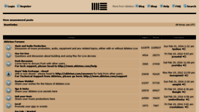 What Forum.ableton.com website looked like in 2018 (6 years ago)