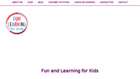 What Funlearningforkids.com website looked like in 2018 (6 years ago)